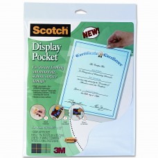 3M Scotch Display Pocket with Removable Interlocking Fasteners TM3268